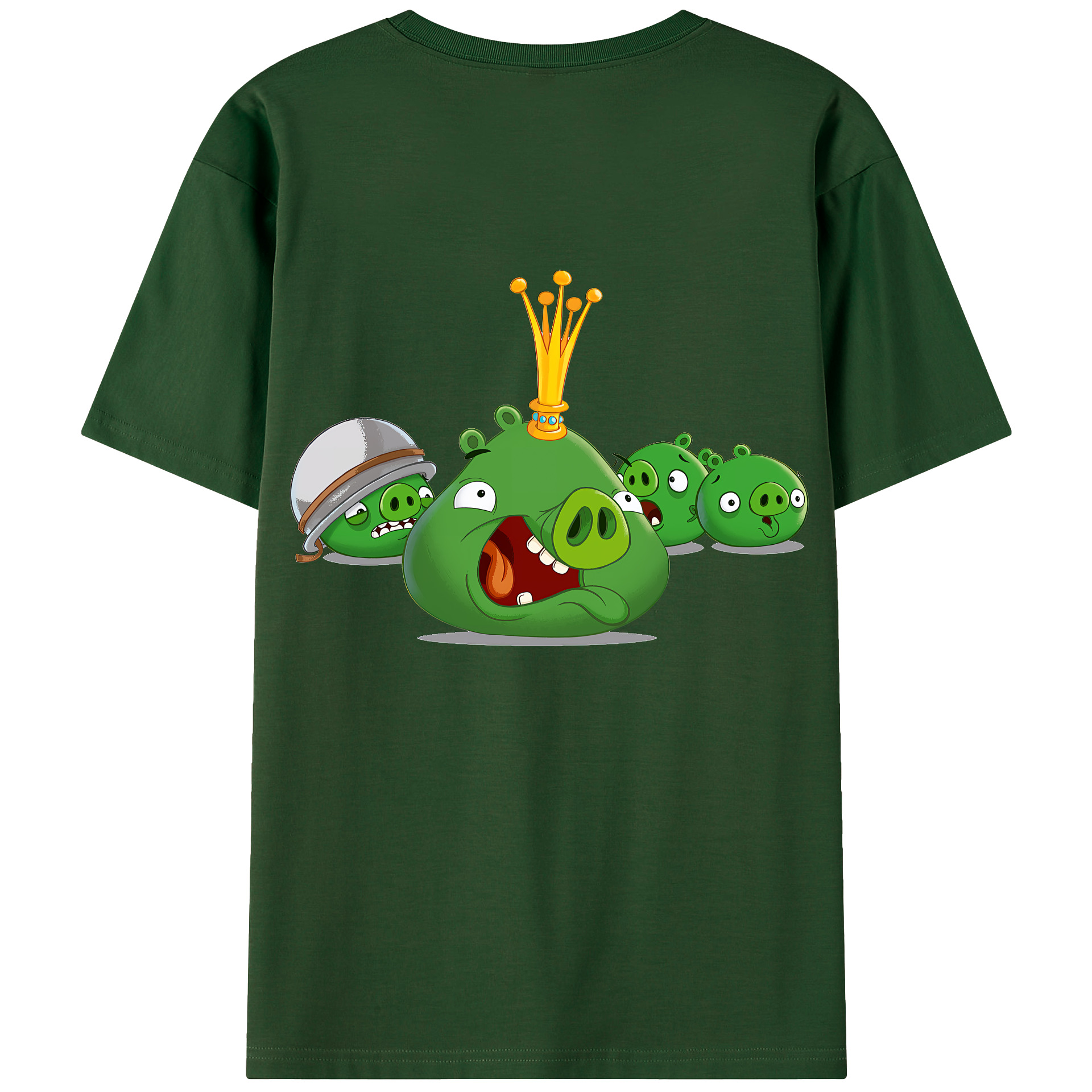 （画像用） Angry Birds アングリーバード 綿100％半袖Tシャツ（背面プリント）